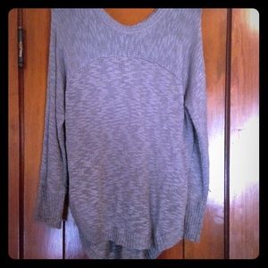Long Gray Sweater By Pink Rose